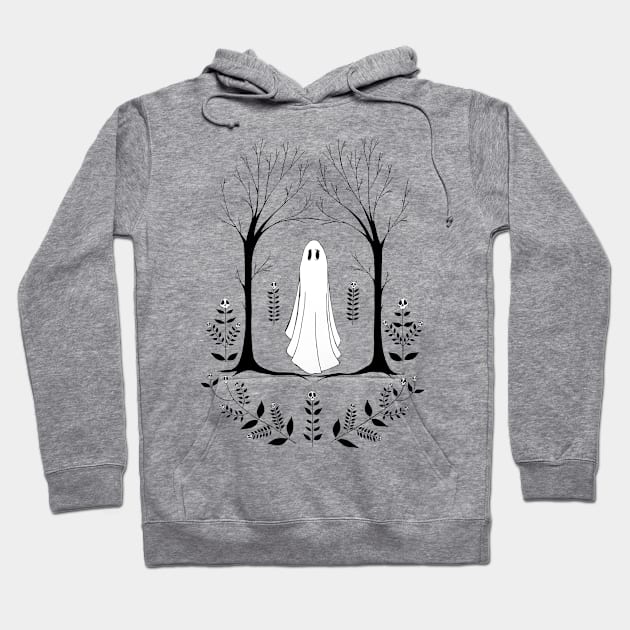 Ghostly Pattern Hoodie by bridgetrolljess